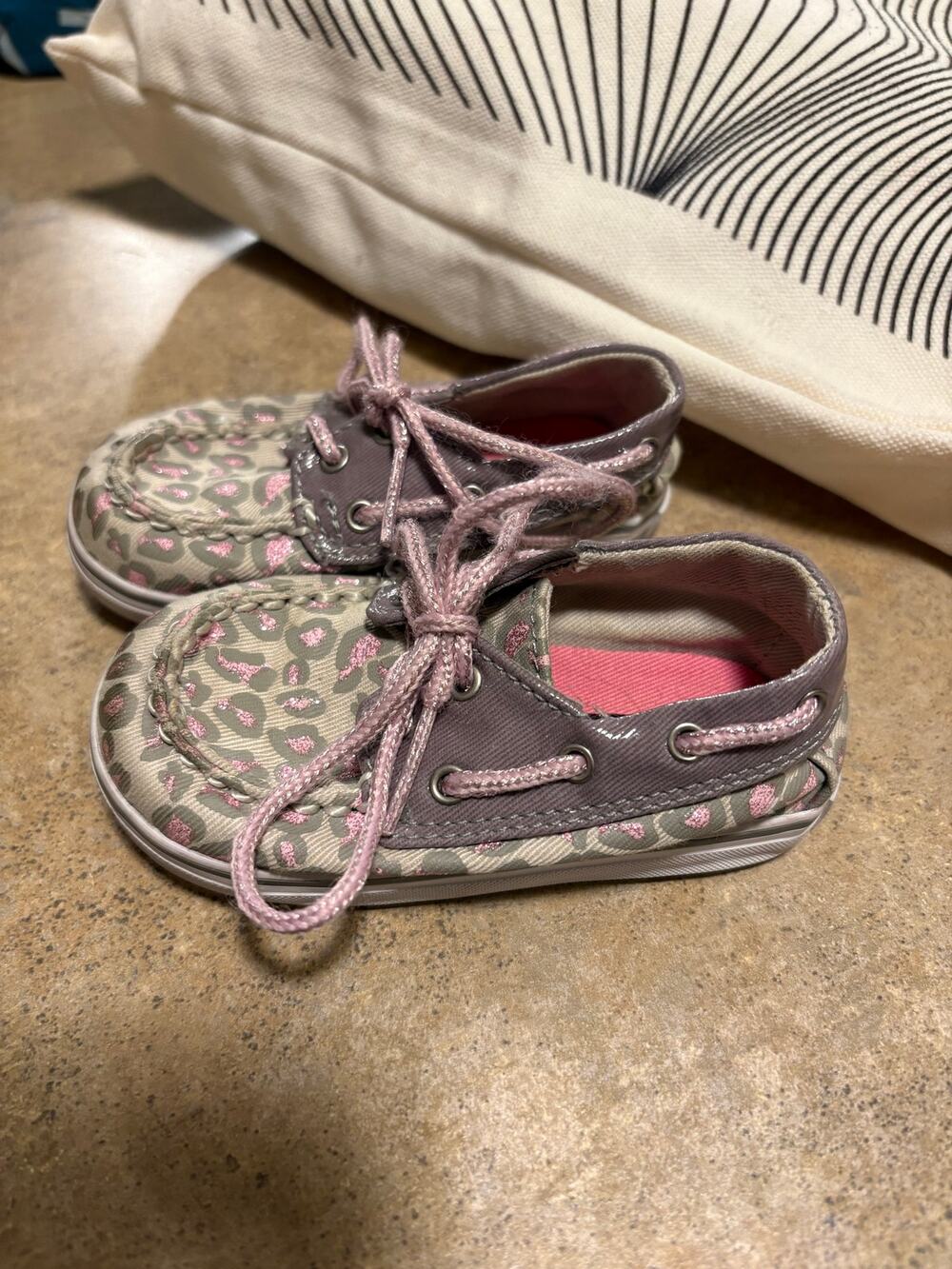 Baby Girl Top Sider Sperry Sneaker Shoes Size 3